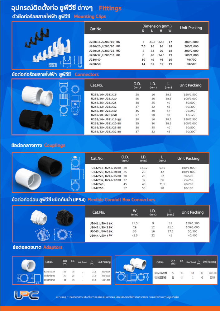 ท่ออ่อนร้อยสายไฟ UPC 1116CM BK 16มม. 50ม. สีดำ_5